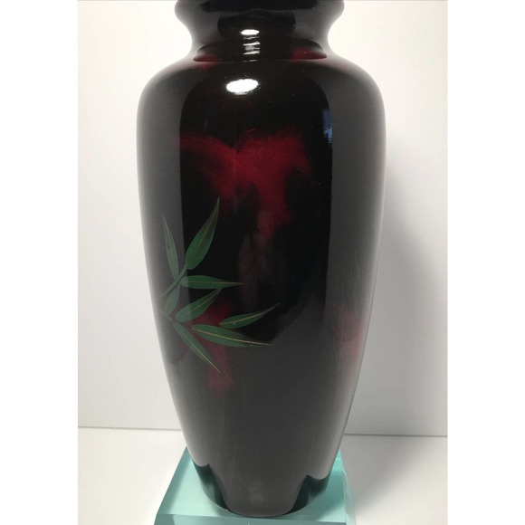 YellowWare Vase Bird , possibly Japanese , wonderful color and design. - Picture 4 of 12